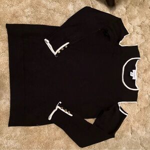 Calvin Klein Black and Cream Garment